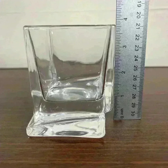 Set of 2 JoyJolt Carre Whiskey Old Fashioned Glasses Double Square Model JG10226 - Picture 9 of 15